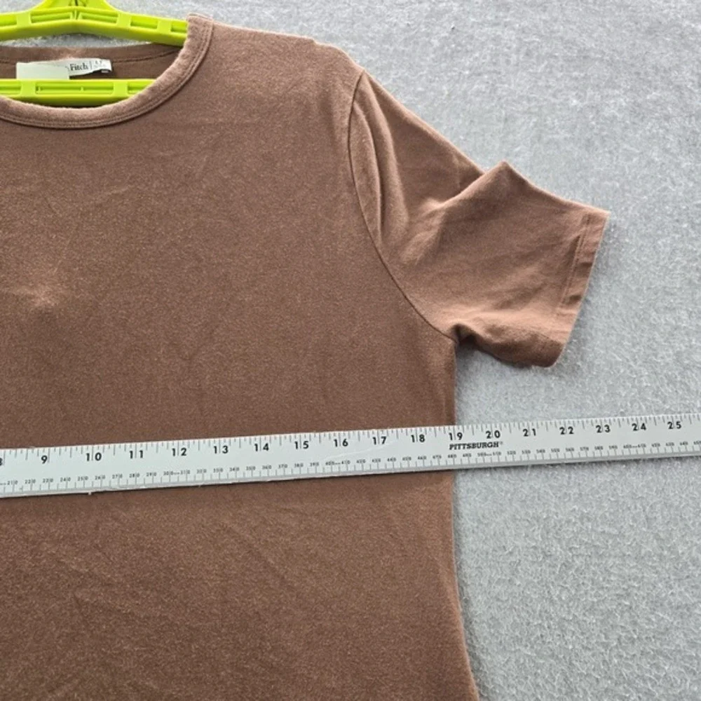VINTAGE Abercrombie & Fitch Women Dress‎ LT Brown Maxi Short Sleeve Y2K